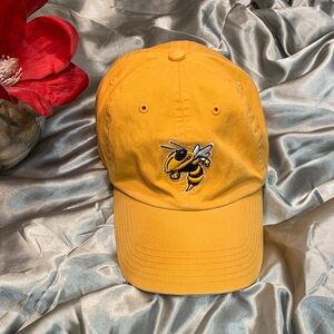 🌹VINTAGE GEORGIA TECH Yellow JACKETS THE FRANCHISE The Perfect Fit Baseball Cap